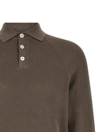Brunello Cucinelli Brown Cotton Polo Shirt