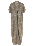 Brunello Cucinelli Brown Linen Cardigan