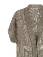 Brunello Cucinelli Brown Linen Cardigan