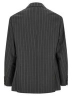 Brunello Cucinelli Gray Virgin Wool Blazer