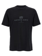 Brunello Cucinelli Black Cotton T-Shirt