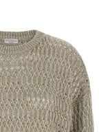 Brunello Cucinelli Beige Linen Cardigan