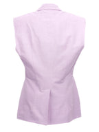 OMBRA MILANO Purple Cotton Blazer
