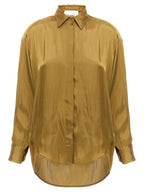 NUDE Gold Polyester Blouse