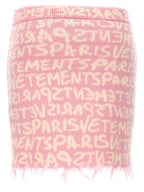 Vetements Multicolor Merino Wool Long Skirt