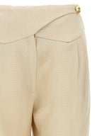 Blazé Milano Beige Viscose Dress Pants