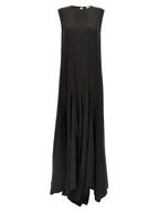 DI.LA3 PARI' Black Silk Long Dress
