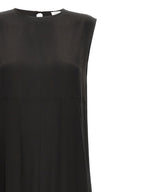 DI.LA3 PARI' Black Silk Long Dress