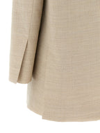 Beige Blazer aus Schurwolle