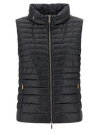 MooRER Black Polyester Sleeveless Jacket