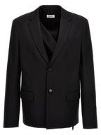 Off-White Black Wool Blazer