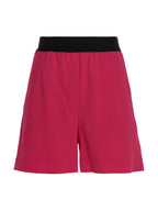 MSGM Fuchsia Virgin Wool Bermuda Shorts