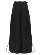 Palm Angels Black Polyamide Casual Pants
