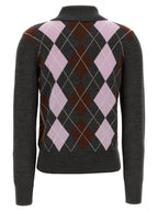 Self-Portrait Gray Wool Cardigan