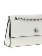 Tory Burch White Lamb Leather Shoulder Bag