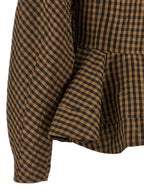 Ganni Brown Recycled Polyester Blouse