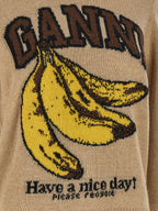 Ganni Beige Wool Cardigan