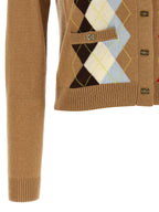 Ganni Beige Wool Cardigan