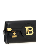 Balmain Black Calfskin Clutch Bag