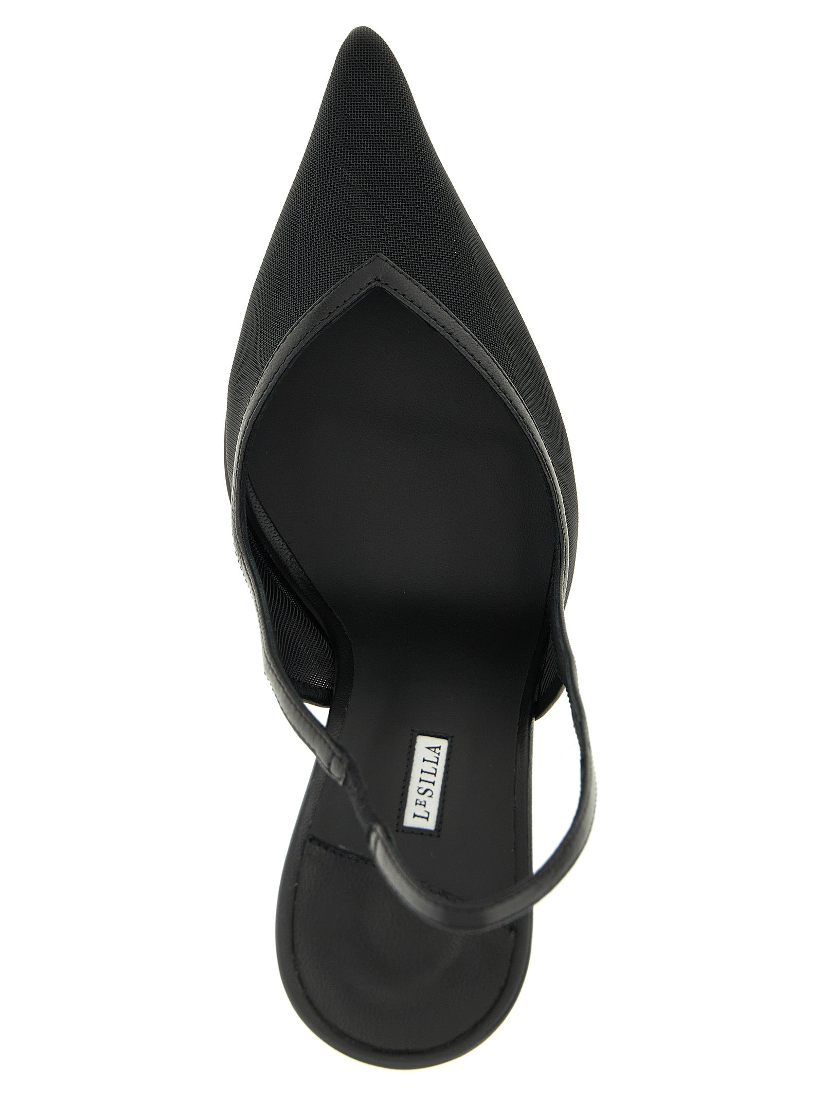 Black Polyamide High Heel Pumps