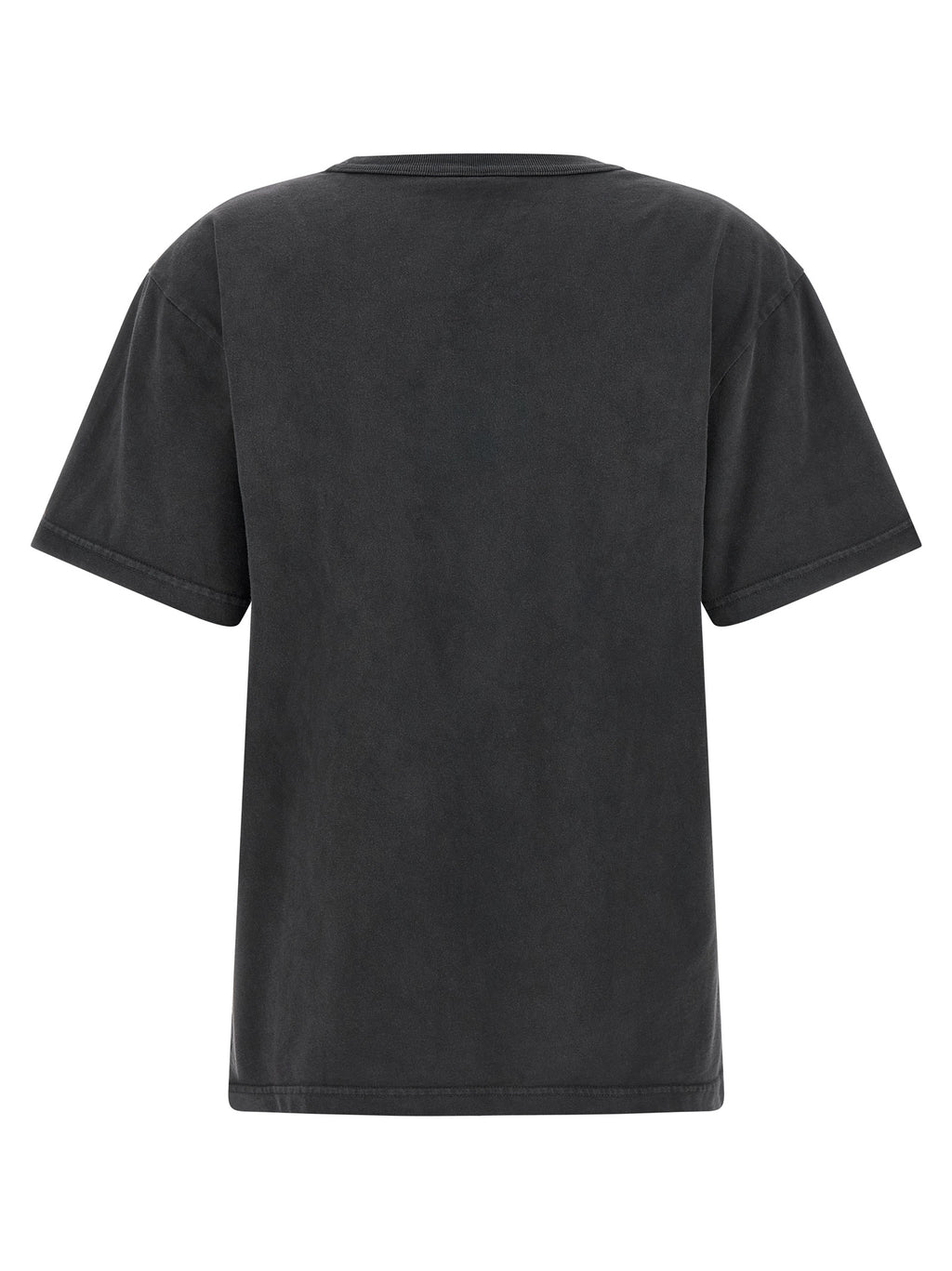 Schwarzes Baumwoll-T-Shirt