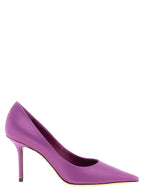 Jimmy Choo Purple Tencel High Heel Pumps