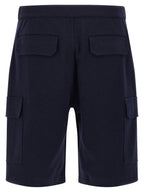 Brunello Cucinelli Blue Cotton Bermuda Shorts