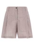 Brunello Cucinelli Multicolor Cotton Bermuda Shorts