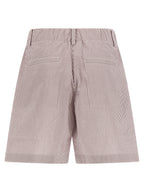 Brunello Cucinelli Multicolor Cotton Bermuda Shorts