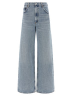 Agolde Blue Cotton Tapered Jeans