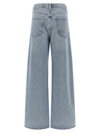 Agolde Blue Cotton Tapered Jeans