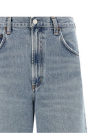 Agolde Blue Cotton Tapered Jeans