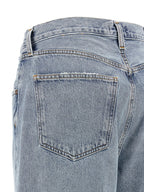 Agolde Blue Cotton Tapered Jeans