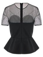 Nensi Dojaka Black Virgin Wool Tank Tops
