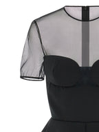 Nensi Dojaka Black Virgin Wool Tank Tops