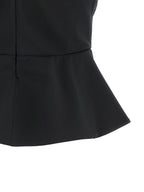 Nensi Dojaka Black Virgin Wool Tank Tops