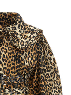 Ganni Brown Recycled Polyamide Coat
