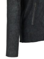 Black Lamb Leather Leather Jacket