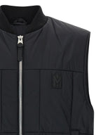 Black Nylon Sleeveless Jacket