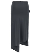 Coperni Gray Polyamide Midi Skirt