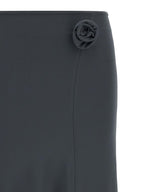 Coperni Gray Polyamide Midi Skirt