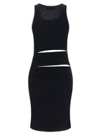 Coperni Black Organic Cotton Short Dress