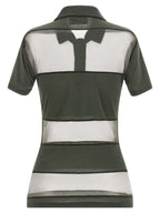 Bicolor Cotton Polo Shirt