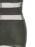 Coperni Bicolor Cotton Long Dress