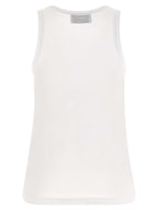 Coperni White Cotton Sleeveles T-Shirt
