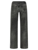 R13 Gray Cotton Straight-Leg Jeans