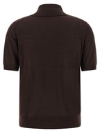 P.A.R.O.S.H. Brown Wool Polo Shirt