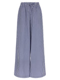 P.A.R.O.S.H. Blue Cotton Casual Pants