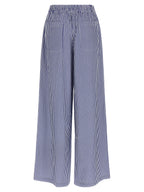 P.A.R.O.S.H. Blue Cotton Casual Pants