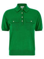 P.A.R.O.S.H. Bicolor Wool Polo Shirt